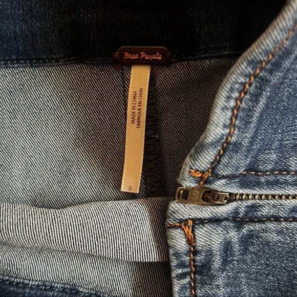 Free People Holding Onto A Dream Denim Mini Skirt - Picture 4 of 4